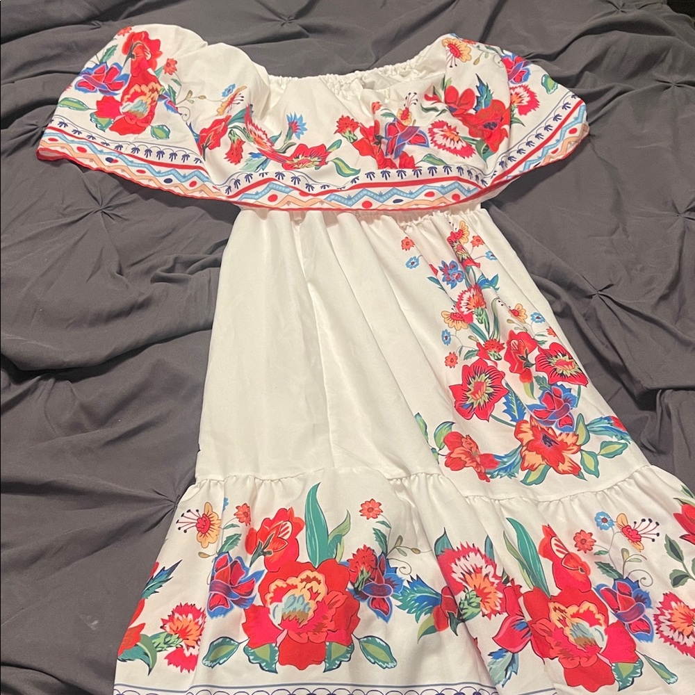Floral Off-Shoulder Dress